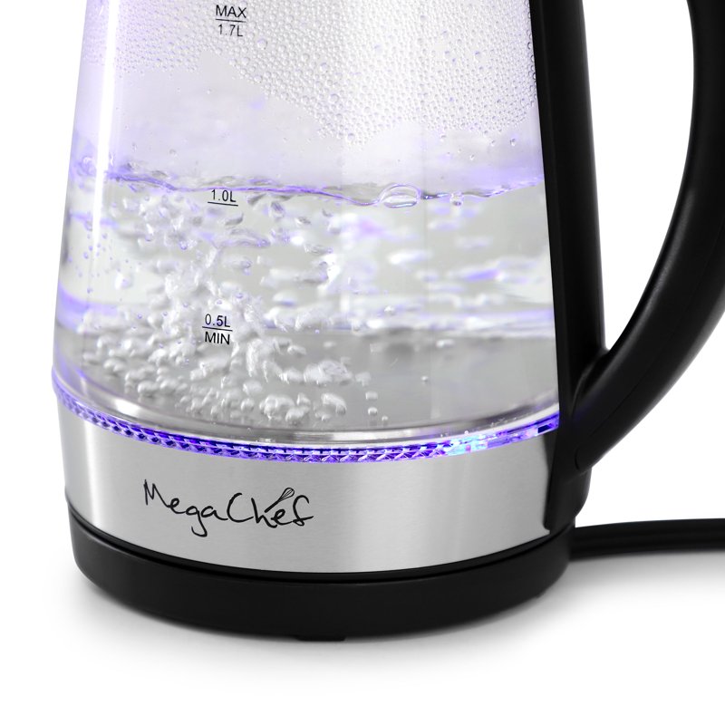 1.7L Stainless Steel Electric Tea Kettle - Silver