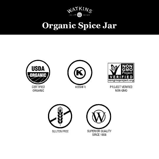 Watkins Gourmet Organic Bay Leaves Spice Jar - 0.17 Ounce, Pack of 3 | Premium Flavor Enhancer