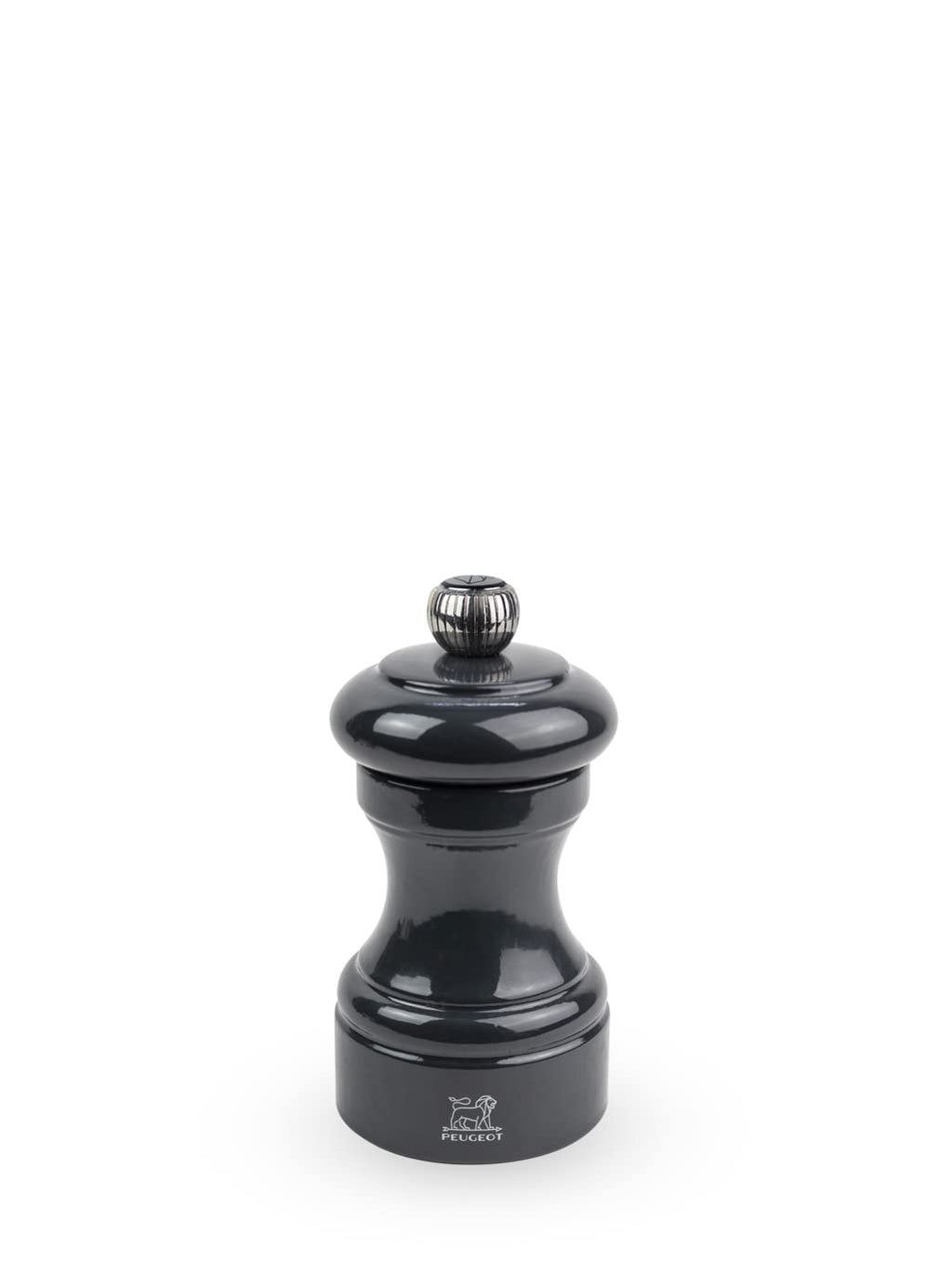 Peugeot Bistro 4-inch Manual Pepper Mill, Adjustable Coarseness, Stainless Steel Grinding, Pre-Filled with Black Peppercorns - Enhanced Flavors & Aromas (Slate)