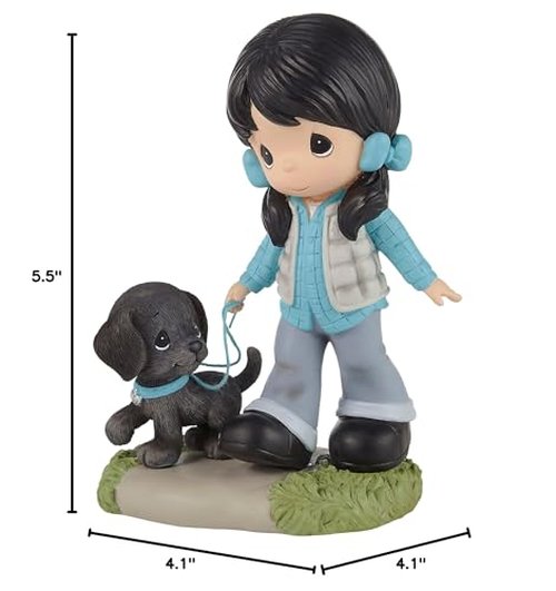 Precious Moments 226401 I Labradore You Black Labrador Resin Figurine, Multicolor