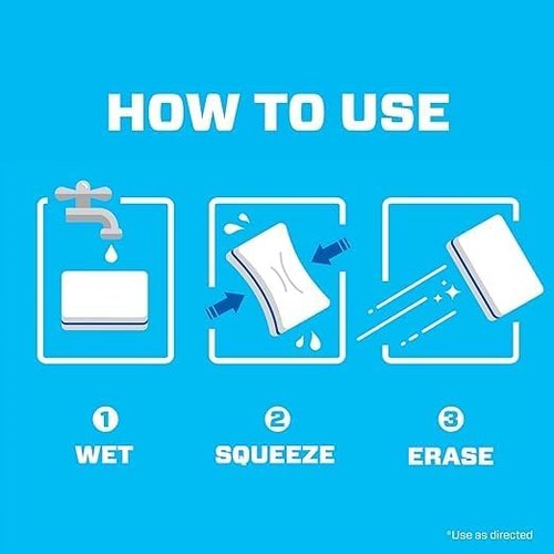 Mr. Clean Magic Eraser - Kitchen Cleaning Pads with Durafoam | 2 Count for Effortless Cleaning