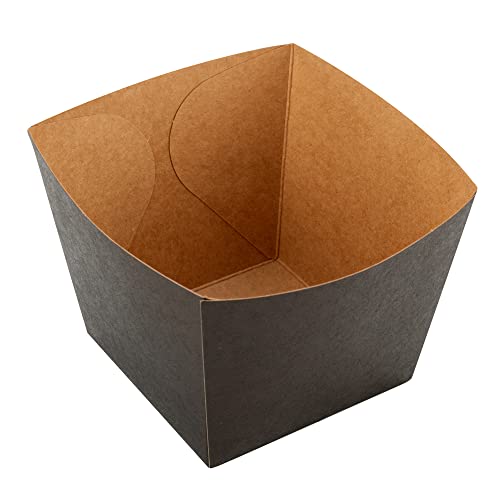 Restaurantware-Bio Tek 4.3 x 3.2 Inch Snack Boxes, 200 Disposable French Fry Boxes - PE Lining, Hot And Cold Friendly, Paper Party Food Box, Stackable