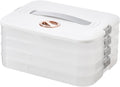 Skiennix 4-Layer Food Storage Containers - Stackable & Airtight Dumpling Storage Box