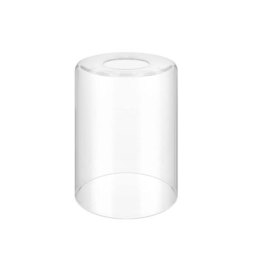 Licperron Clear Glass Replacement Shade 1 Pack, High Transmittance Cylinder Glass Lampshade Covers for Vanity lighting Fixtures Table Lamp Floor Lamp Chandelier Pendant Light