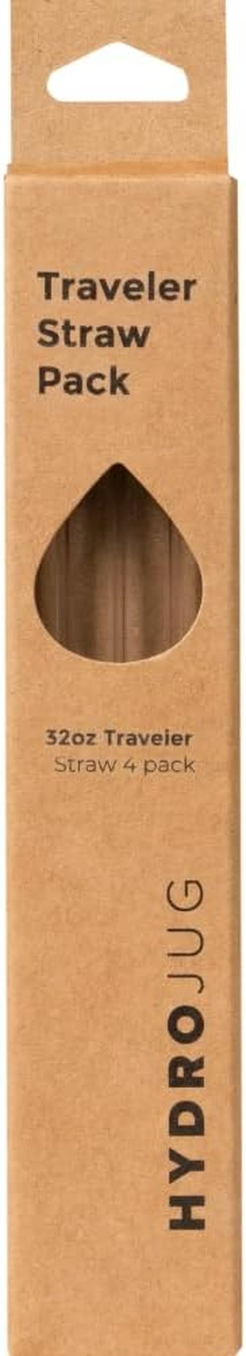 Hydrojug Eco-Friendly Reusable Straws - Perfect for 20 oz, 32 oz, 40 oz Bottles | Dishwasher Safe & BPA-Free - 4 Pack