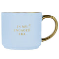 Sweet Water Decor In My Engaged Era Mug, 14oz Fine Bone China Cup for Tea & Coffee, Gold Handle & Rim, Engagement Gift for Fiancee & Bride-to-be, Bridal Shower Decoration and Gift for Future Wife