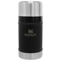 Stanley Classic Legendary Large Food Jar 24 oz | Vacuum Insulated Thermos Food Container | Wide Mouth Screw On Lid | Packable for Travel | Stainless Steel with Leakproof Lid | BPA-Free | Black 2.0