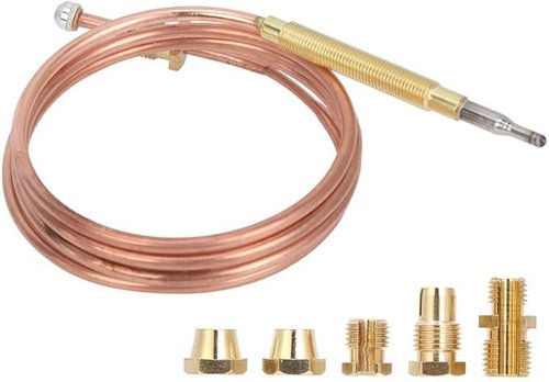 Gas Stove Thermocouple Universal Heater Thermocouple Kit Temperature Sensors Adaptors Propane Natural Gas Pilot Assembly Fireplaces Replacemen for Firepit Heater, Pizza Ovens Boilers,Gas Water Heater