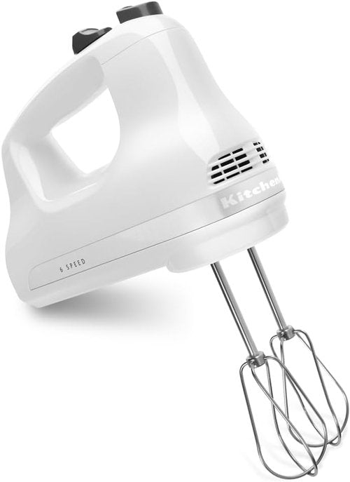 KitchenAid 5-Speed Hand Mixer - Ultra Power Performance in Classic White