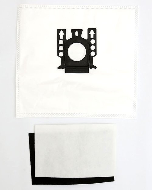 Clean Obsessed H-10 HEPA Bags Type Miele FJM - 9 Cloth HEPA Bags per package, 1 Motor Filter & 1 Superior Air Clean Filter