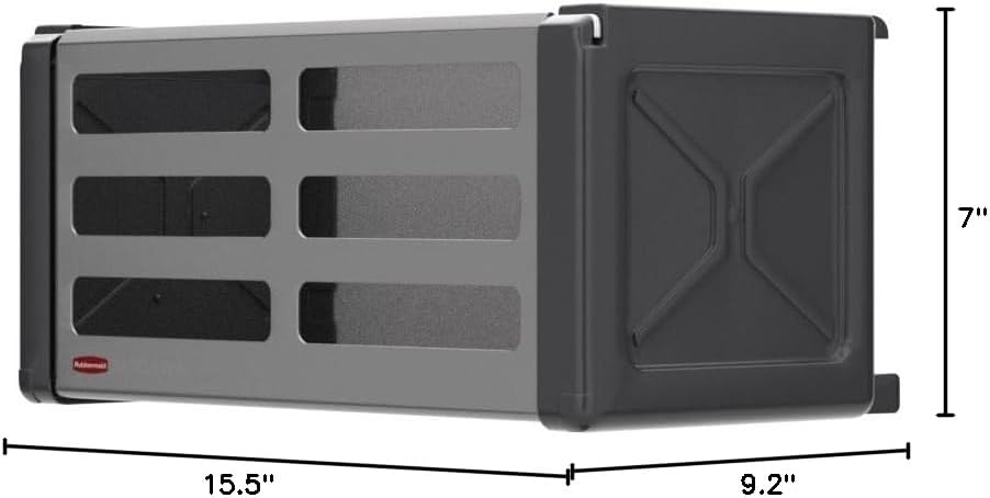 Rubbermaid FastTrack Rail Access Bin - Versatile Garage Organizer for Sports & Gardening Supplies | Durable Storage Solution