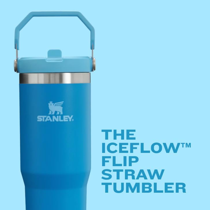 STANLEY IceFlow 2.0 Tumbler - 20 oz Insulated Stainless Steel Water Bottle | Flip Straw & Handle | BPA-Free | Twilight