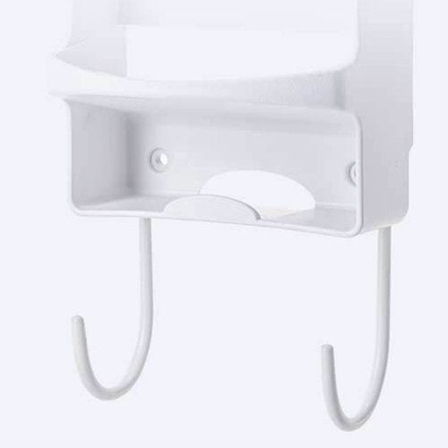 Iron Board Wall Mount, Wall Mount Ironing Boards, Iron Holder Wall Mounted Heat Resistant Widened Electric Iron Organizer with Hooks for Closet Hotel White