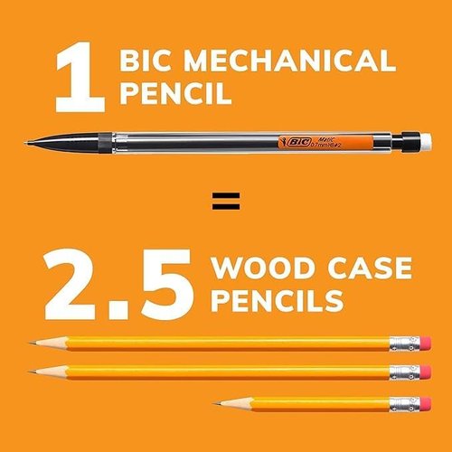 BIC Xtra Smooth Mechanical Pencil - 0.7 mm Medium Point, Refillable & Retractable | 40-Count Pack