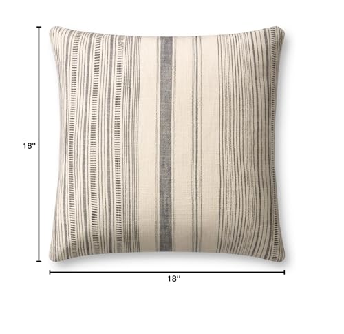 Loloi Angela Rose x Celina Collection PAR0015 Ivory/Grey 18'' x 18'' Cover Only Pillow