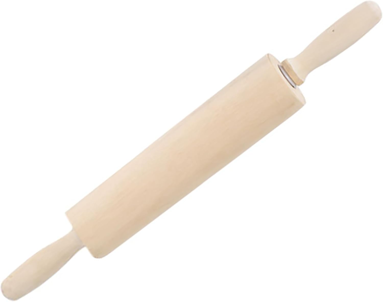 Skiennix 13.8 Inch Wooden Rolling Pin - Perfect for Baking Bread, Pizza, Cookies, and Noodles
