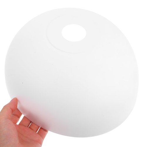 Kichvoe 2Pcs Plastic Mushroom Lamp Shade Replacement: 1.65" Hole Globe Dome Lampshade, Light Fixture Cover for Pendant, Fan, Wall Sconce, Chandelier & Floor Lamp