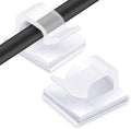 KGROTE Cable Clips - 60PCS Adhesive Wire Organizers for Desk & Wall | Clear Cord Holders for Christmas Lights