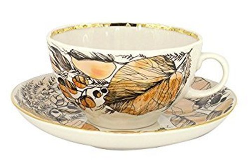 Lomonosov Porcelain Tea Set Cup and Saucer My Garden 2 pc