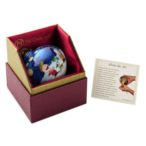 Hallmark Peanuts Ne'Qwa Art A Charlie Brown Christmas Christmas Ornament, Hand-Painted Glass