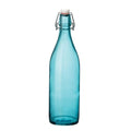 Bormioli Rocco Giara Sky Blue Glass Bottle With Stopper 33 3/4oz