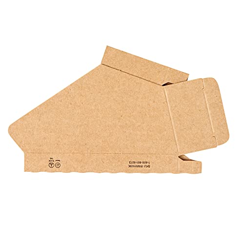 Restaurantware Bio Tek 4 x 1.25 x 2.25 Inch Single Taco Holder 200 Greaseproof Stand Up Taco Holder - Small Self-Standing Kraft Paper Paper Taco Holder Freezable