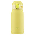 Zojirushi SM-WA36-YA Water Bottle, One-Touch Stainless Steel Mug, Seamless 0.36L Lemon
