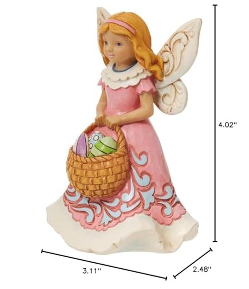 Enesco Jim Shore JS HWC Fig Easter Fairy, Figurine, 4.02in H