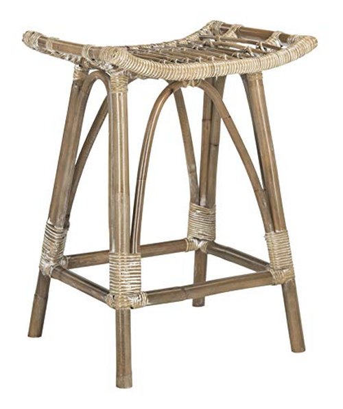 Safavieh Leda Counter Stool White/Grey