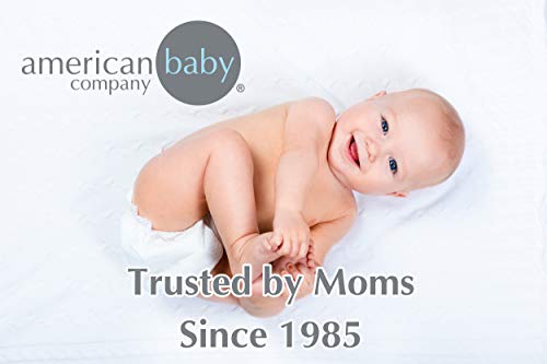 American Baby Company 2 Pack 100% Cotton Percale Fitted Nap Mat Sheet with Elastic Corners 24" x 48" x 4" - Soft & Breathable Rest Mat Sheet or Nap Mat Cover for Daycare & Preschool, Blue