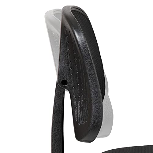 Flash Furniture Flash Fundamentals Mid-Back Swivel Task Office Chair with Pivot Back, Height-Adjustable Ergonomic Mesh Office Desk Chair, Black