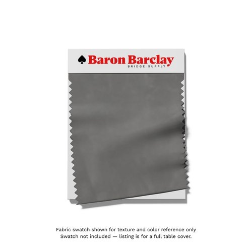 Baron Barclay Deluxe Suede Round Table Cover - 54" - Gray