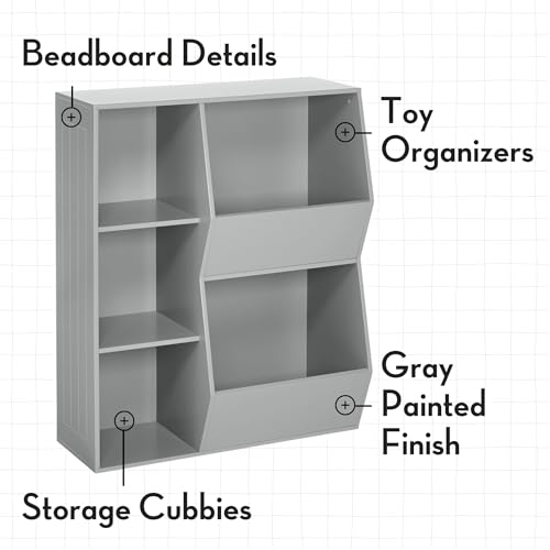 RiverRidge 02-147 Floor Cabinet, Gray, One-size,Grey