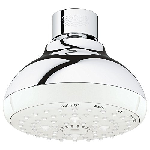 Grohe 26044001 Tempesta Classic 100 1.75 GPM 4-Spray Shower Head, Starlight Chrome