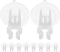 STOBAZA LED Candle Light Wall Hook - Secure Mounting with Transparent Suction Cups & Long Rod