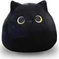 UEncounter Black Cat Stuffed Animal Plush Toy Creative Cat Shape Soft Pillow Toys Gifts Cute Dolls for Girlfriend Kids Baby Girls, 55cm/21.7in
