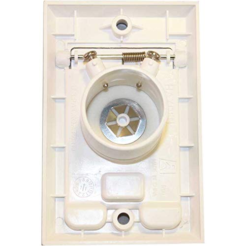 6 Pack of HAYDEN Central Vacuum Wall Inlets - White Square Door 1700-01 Vac Hose Outlet