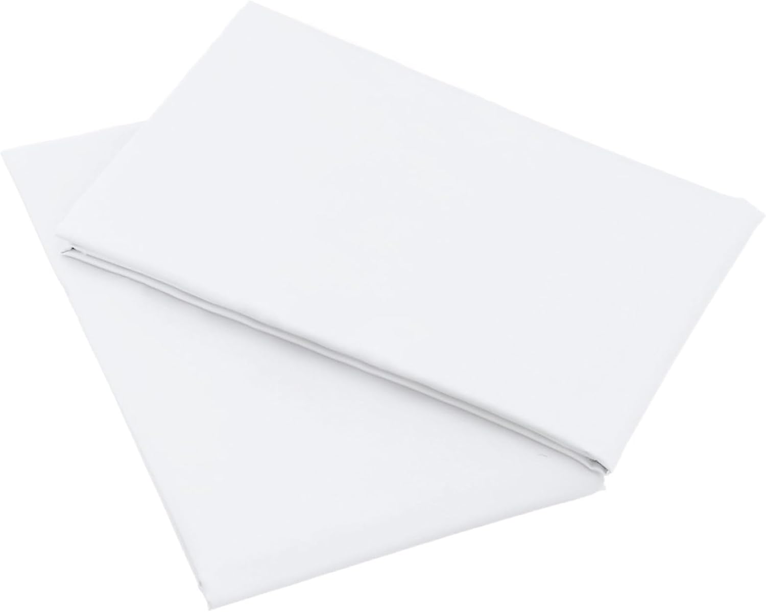 Nuzzle Pillow Cases - King Size 100% Cotton Pillow Covers | Soft 300 Thread Count, White 20 x 36 Inches
