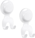 VIS'V Suction Cup Razor Holder - Removable & Reusable Shower Hooks for His and Hers | White, 2 Pcs