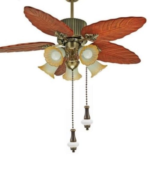 LuoQiuFa 2 Pack Ceiling Fan Chain Pulls Decorative 12 Inches Bronze Color With White Ceramic Pendant Extension For Ceiling Light Lamp Fan Chain (Copper)