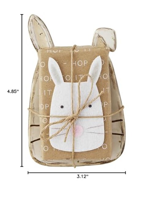 Mud Pie Easter Dish Soap Set, Bunny, 4.85" x 3.12"