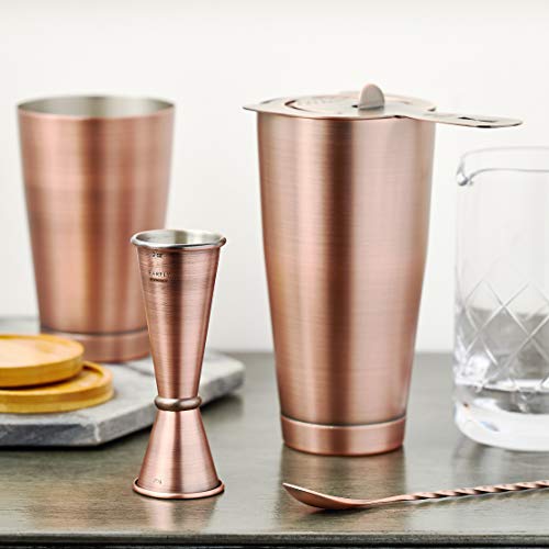 Barfly Essential Deluxe Mixing Cocktail Kit, Antique Copper (M37131ACP)