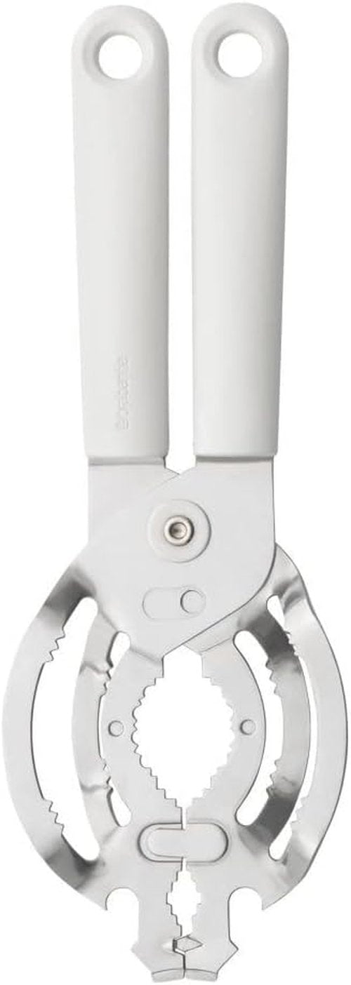 Brabantia Tasty+ Universal Can & Bottle Opener - Easy Grip Design for All Sizes | Light Grey