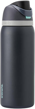 Owala FreeSip 32 oz Insulated Stainless Steel Water Bottle - BPA-Free with Straw | Foggy Tide Color for Sports & Travel