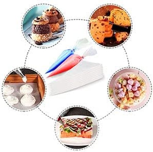 100 Pieces Disposable Piping Bags by [Brand Name] - 16 Inch Tipless Design for Cake and Cookie Decorating