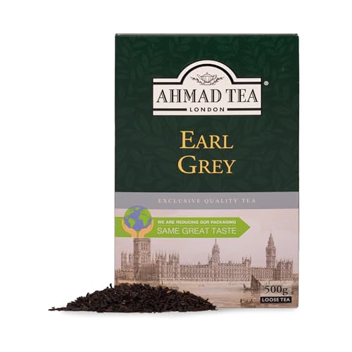 Ahmad Tea Black Tea, Earl Grey Loose Leaf, 500 Gram Box