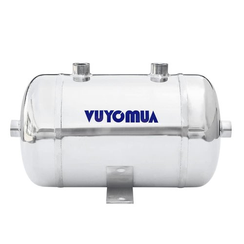 VUYOMUA 0.8Gallon 304 Stainless Steel High Pressure Mini Small Portable Air Tank Air Reservoir Water Storage Tank (3L-SG)
