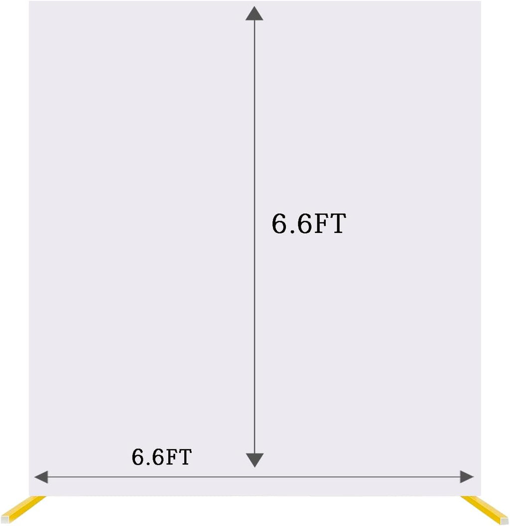 White Square Backdrop Cover by [Brand Name] - 6.6 x 6.6 FT Spandex Rectangle for Weddings & Events