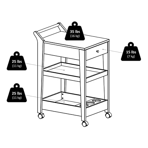 Winsome Wood Jeston Entertainment Cart, Espresso