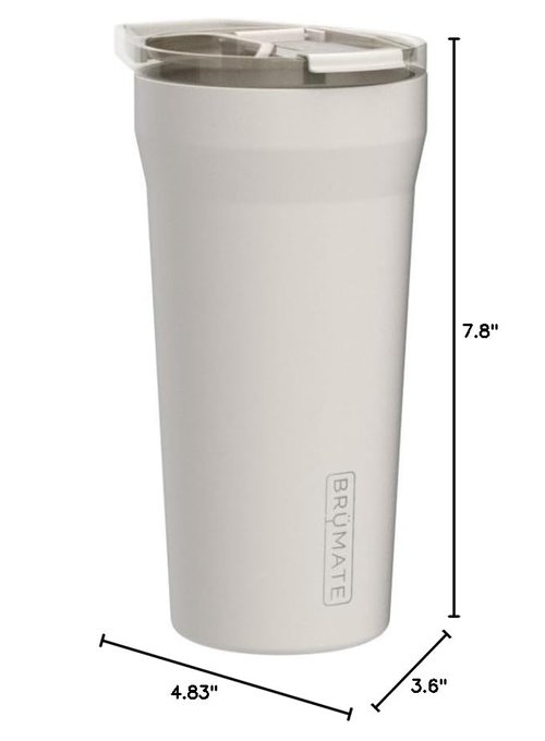 BrüMate Pour Over 20oz Insulated Coffee Mug | 2-in-1 Travel Coffee Maker with 100% Leakproof Lid | Insulated Coffee Tumbler | Travel & Camping | Comes with Filter Dripper | BPA-Free (Dune)